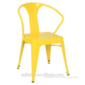 Wholesale cheap steel industrial metal dining chair in restaurant furniture